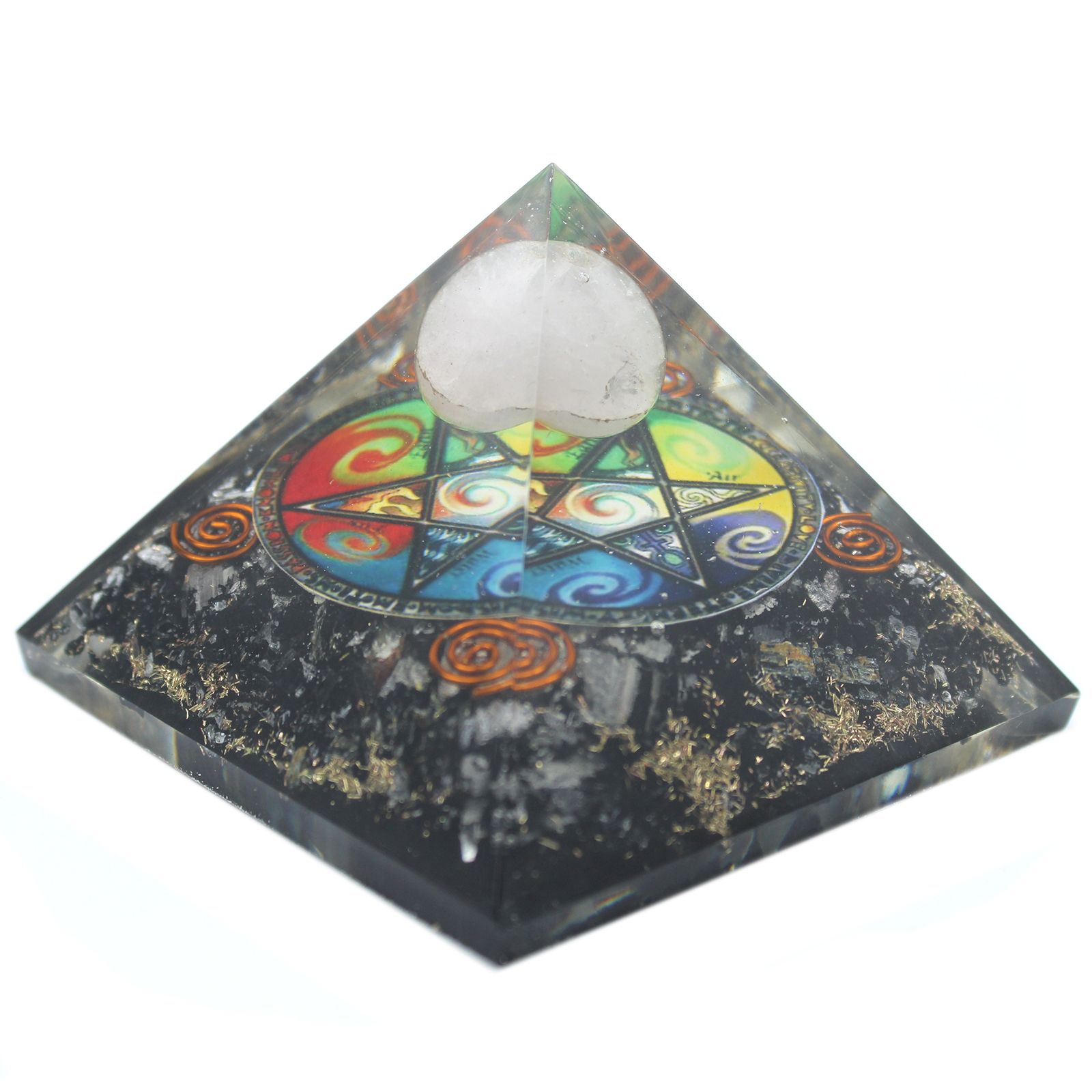 bG9jYWw6Ly9tZWRpYS9TUS9KRC82MFIzMEMxRzZSUzNKRFNRLzY1MGMyODdkLmpwZWc.jpg Orgonite Pyramid - Midnight Pentagon - 70mm - Image 2