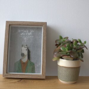 Deep Box Frame - Brown Brush - holds 12x17cm