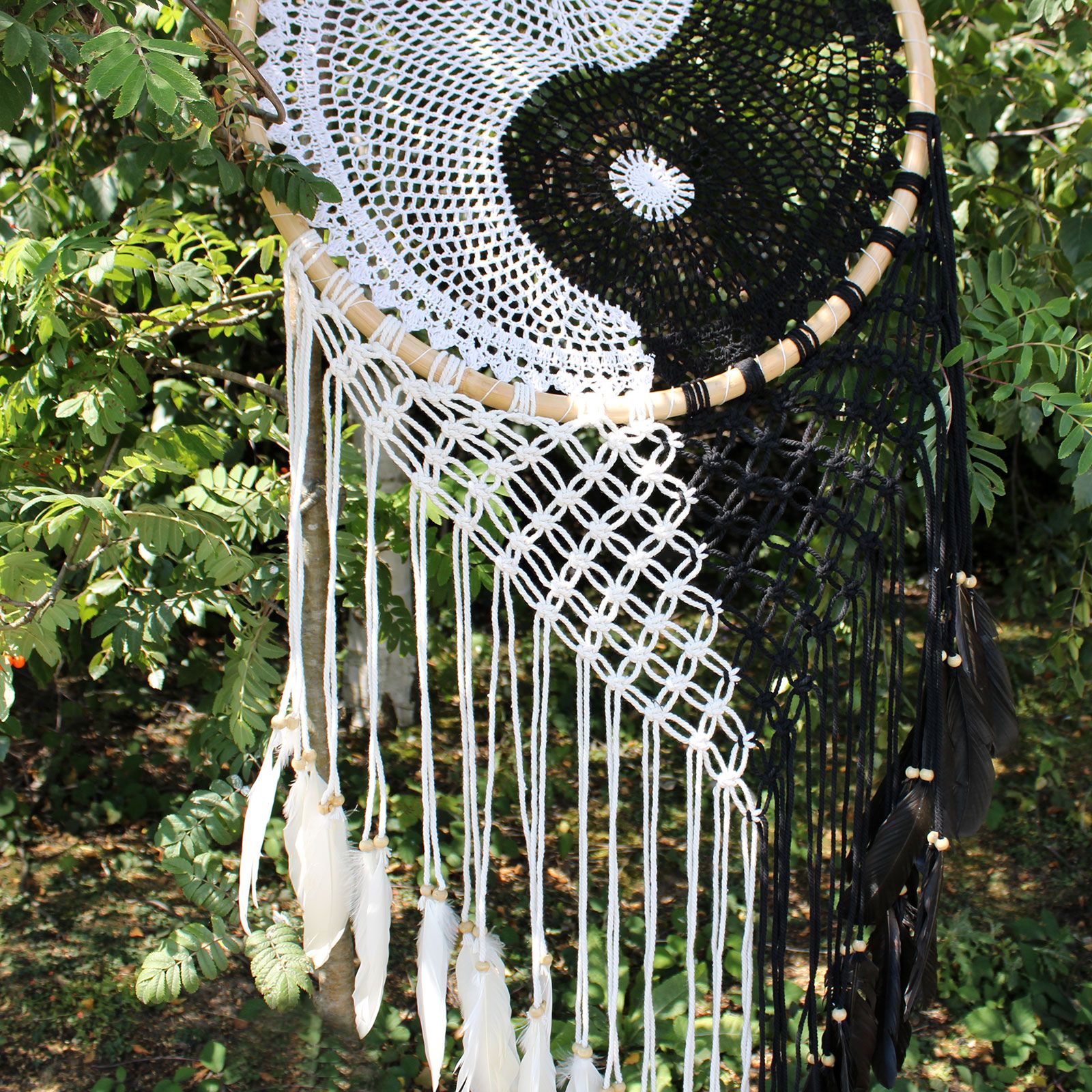 bG9jYWw6Ly9tZWRpYS9TUi9FRC82MFIzMEMxRzZNV0tFRFNSL2FiNTdlOWUwLmpwZWc.jpg Bali Dream Catchers - Extra Large Ying Yang D: 50cm - Image 3