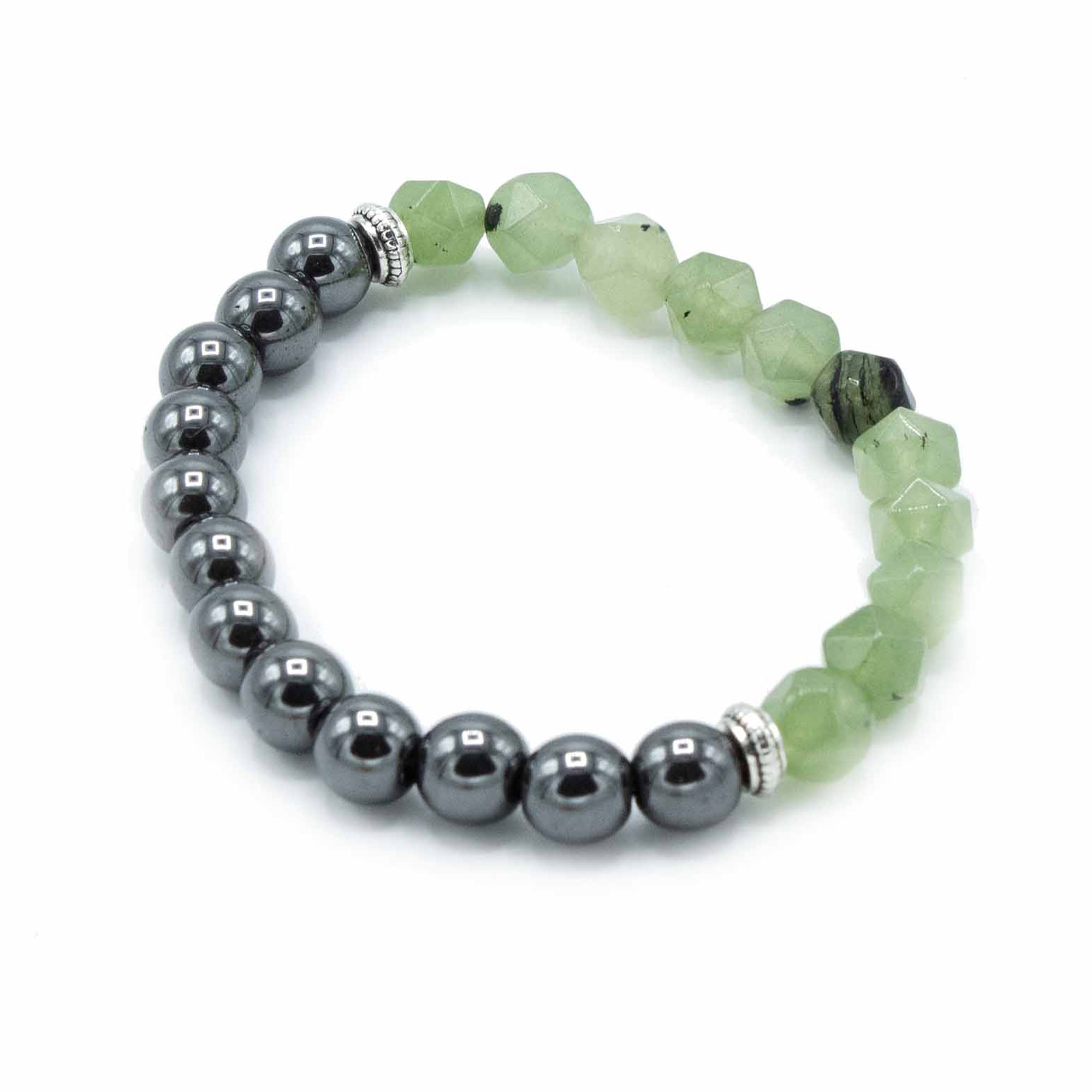 bG9jYWw6Ly9tZWRpYS9TUy9BQy82MFIzMEMxRzZSVktBQ1NTLzczMmViNzkzLmpwZWc.jpg Faceted Gemstone Bracelet - Magnetic Jade - Image 2