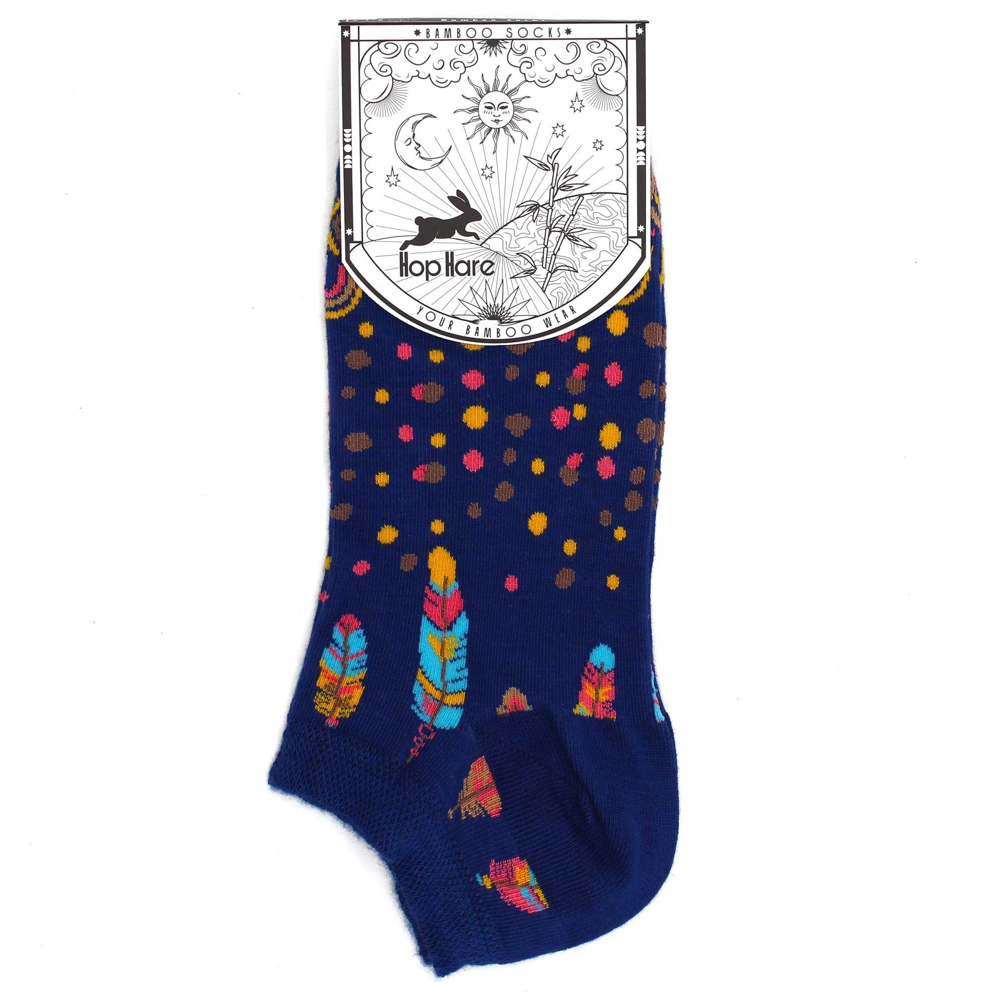bG9jYWw6Ly9tZWRpYS9TUy9DQy82MFIzMEMxRzZSVzNDQ1NTL2UzYzc2MWY2LmpwZWc.jpg S/M Hop Hare Bamboo Socks Low (3.5-6.5) - Indian Feathers - Image 3